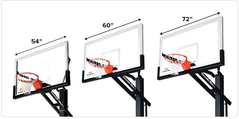 nba basketball backboard dimensions