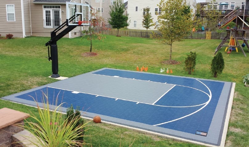 Backyard basketball court dimensions