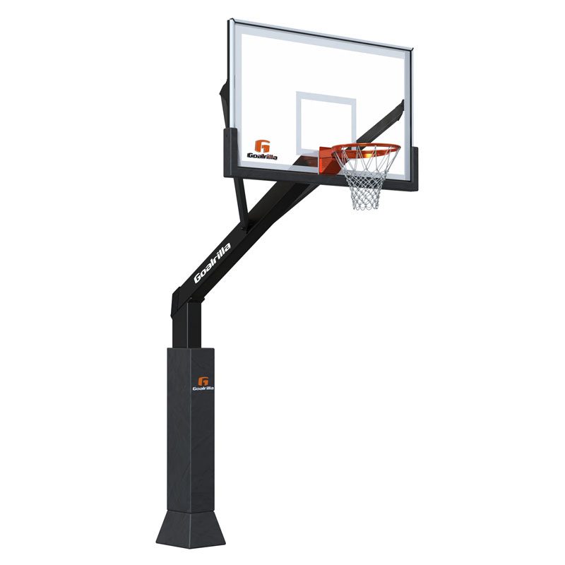 Goalrilla 72" Fixed Height InGround Basketball Hoop w/ Glass Backboard