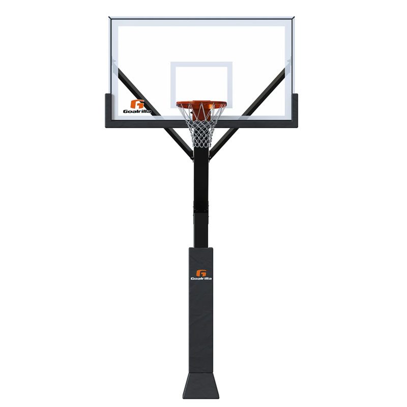Goalrilla 72" Fixed Height InGround Basketball Hoop w/ Glass Backboard