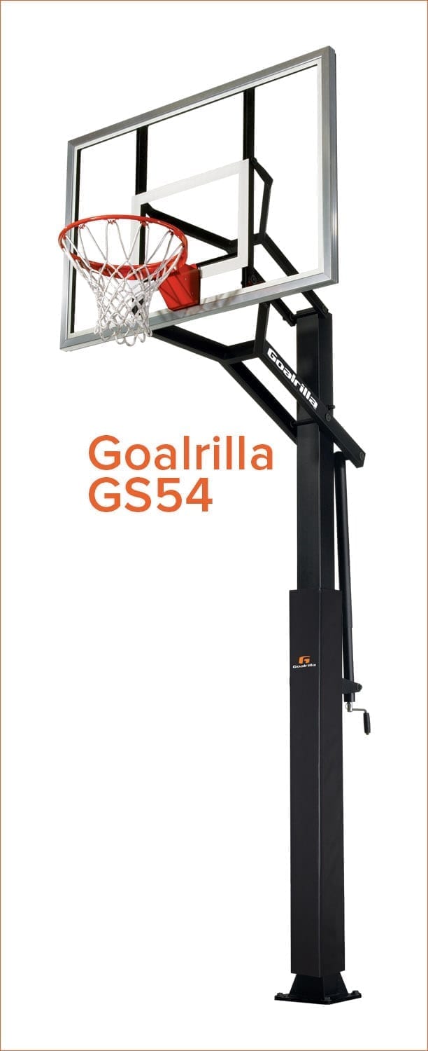 Silverback In-Ground Basketball System with Tempered Glass Backboard 