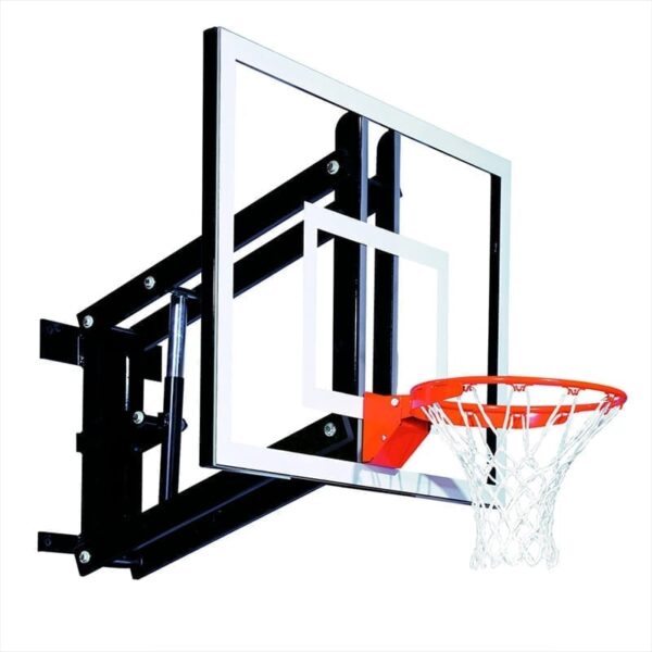 ND Wall Mounted Basketball Hoop And Netting Metal Rim Hanging Goal 